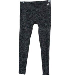 Heathered Grey High-Waist Full-Length Leggings